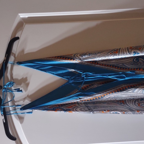 Women's India Boutique Scarf Sundress With Open Back Size Free EUC - Picture 13 of 15